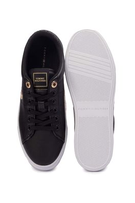 Sneakers Tommy Hilfiger Monogram Schwarz Damen Leder