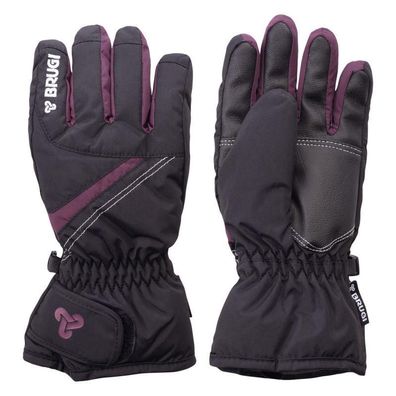 Kinder Winterhandschuhe Brugi Schwarz Warm und Wasserdicht