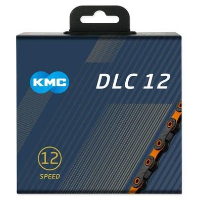 Fahrradkette kmc DLC12 schwarz/orange, 126 Glieder