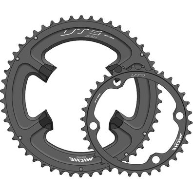 Fahrrad-Kettenblatt Miche UTG R81 Shimano-kompatibel schwarz