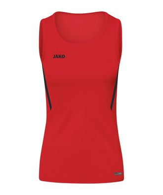 Damentanktop Jako Challenge Rot atmungsaktiv