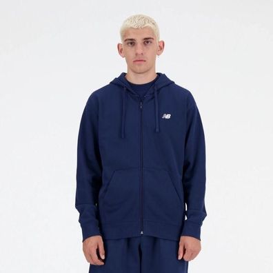 Sweatshirt New Balance Essentials Blau mit Reißverschluss