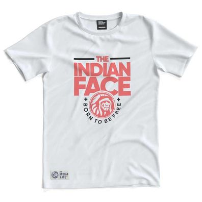 T-Shirt The Indian Face Unisex Weiß kurzärmelig