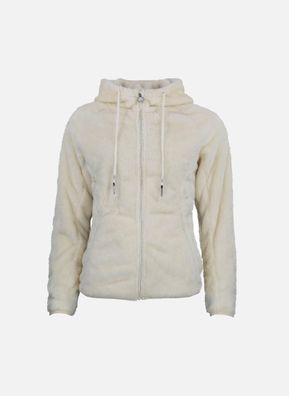 Fleecejacke Peak-Mountain Alanzo Ecru Schwarz