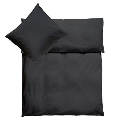 Jersey Kinder Bettwäsche 100x135cm 40x60cm Anthrazit / Grau