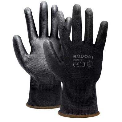 Montagehandschuhe Nylon PU beschichtet schwarz Gr. 9 1 Paar