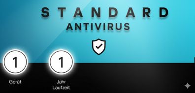 Standard Antivirus 2026 - 1 Gerät / 1 Jahr - Code & Download-Link per Mail