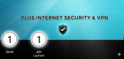 Plus Internet Security 2026 & VPN - 1PC / 1Jahr - Win/Mac/Android/iOS - Per E-Mail