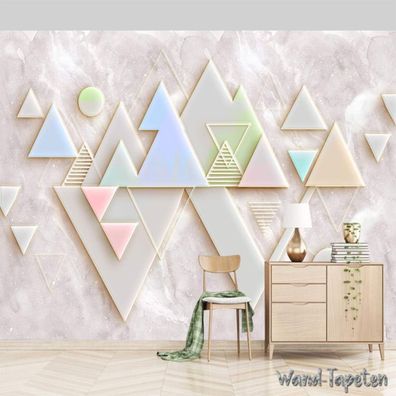Vlies Fototapete Wandtapete Wandbilder 3D Personalisierte Geometrische 4368