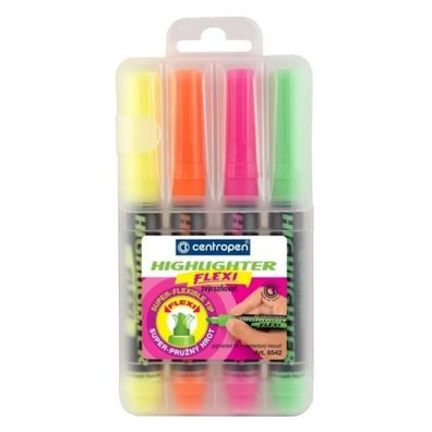 Centropen Flexi Neon Textmarker 4 Stk