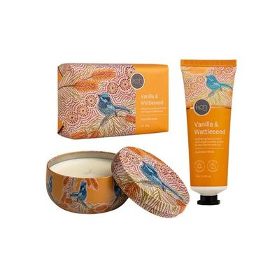 Koh Living Aboriginal Vanilla & Wattleseed Body Gift Set 1 Set