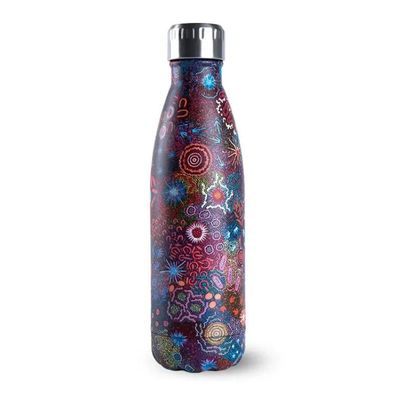 Koh Living Aboriginal Stainless Steel Water Bottle 'Women's Ceremony' 1 St