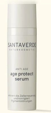 Santaverde Naturkosmetik - age protect serum Straffendes Anti-Age Serum. - 30 ml