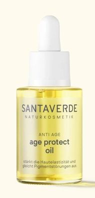 Santaverde Naturkosmetik - age protect oil Elastizitätsförderndes Anti-Age Gel 30 ml