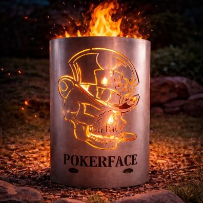 Tiko-Metalldesign Feuertonne / Feuerkorb mit Motiv " Guns n Roses "