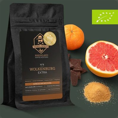 N°8 Wolkenburg Extra - Bio Espresso Bar Mischung mit außergewöhnlichem Charakter