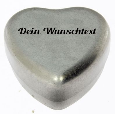 Herzdose Duftkerze mit Gravur