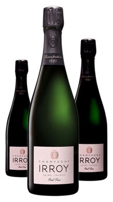 3 x Champagne Irroy Brut Rosé