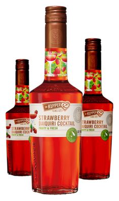 3 x De Kuyper Strawberry Daiquiri Cocktail - Ready to Serve