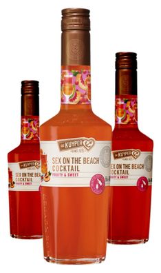 3 x De Kuyper Sex on the Beach Cocktail - Ready to Serve
