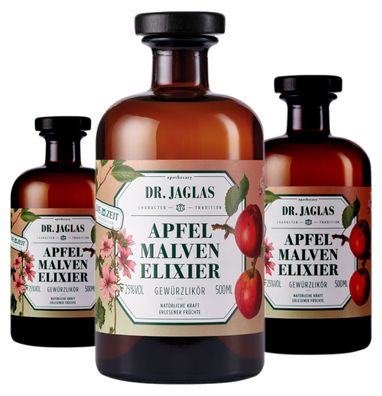 3 x Dr. Jaglas Apfel Malven Elixier