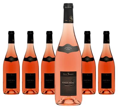 6 x Guy Saget Pinot Noir Rosé Vin de France – 2024