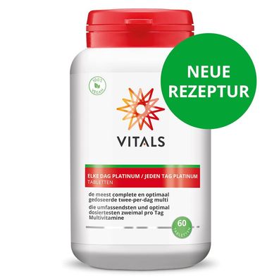 Jeden Tag Platinum Multivitamine, 60 Tabletten von Vitals