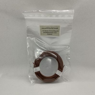 Brawa / Noch Kabel Braun 10 Meter Schaltlitze 0,14mm²