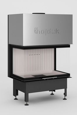 Kamineinsatz 9,6KW Volcano 3ATh - dreiseitig verglast mit hochschiebbarer Hebetür