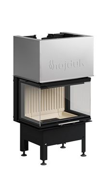 Warmluft Kamineinsatz 7KW Smart 3XTh - Dreiseitige, Rahmenlose und hochschiebbare Tür