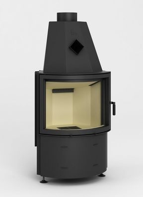 Kamineinsatz 10KW Prisma KR - Runde Scheibe