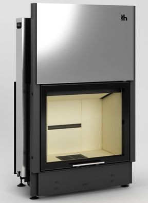 Kamineinsatz 11KW Volcano DTh - Rahmenlose Hochschiebbare Tür