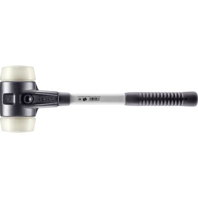 HALDER Simplex Schonhammer Ø 80 mm Nylon mit verstärkem Tempergussgehäuse und