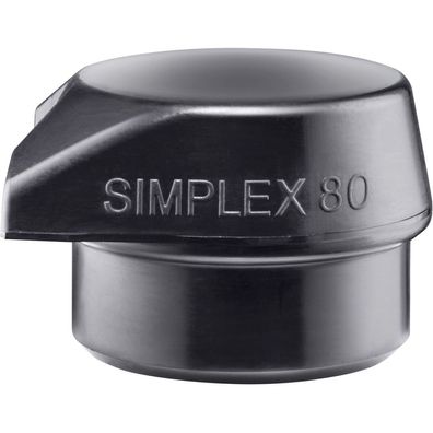 HALDER Simplex Ersatzeinsatz Gummikomposition mit Standfuß schwarz 80mm