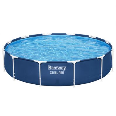 Steel Pro® Frame Pool ohne Pumpe Ø 366 x 76 cm, dunkelblau, rund