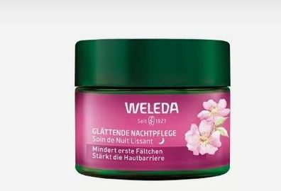 Weleda Naturkosmetik - Glättende Nachtpflege Wildrose & Weißer Tee - 40 ml