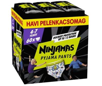 Pampers Ninjamas Pyjamahose Monatswindelpaket 17-30kg XL-7 (60 Stück)
