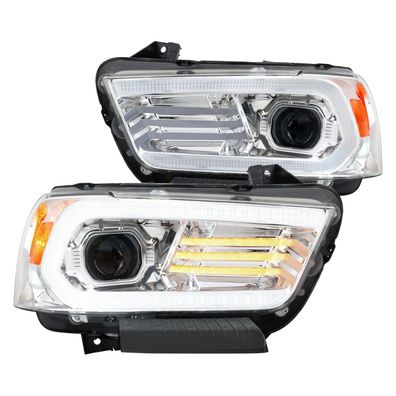DODGE Charger 11 - 14 Scheinwerfer Projector Sequential Signal DRL 2011 2014 12 Chrom