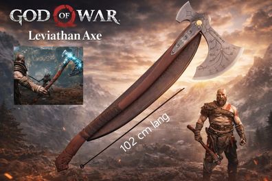 NEU GOD of WAR Leviathan Kratos Axe Axt für Cosplay Gamer Sammler Videospiel Fans