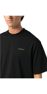 Off-White Logo T-Shirt Schwarz Herren