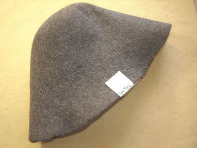 Hutstumpen Stumpen Haar mittel grau m Stichel weiß 80gr Ü48 Rd 86 Stu 942