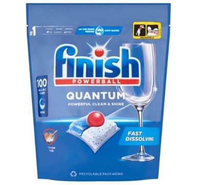 Finish Quantum All in 1 Regular Dishwasher Kapseln 100pcs