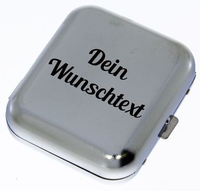 Taschenaschenbecher quadatisch mit Wunschgravur