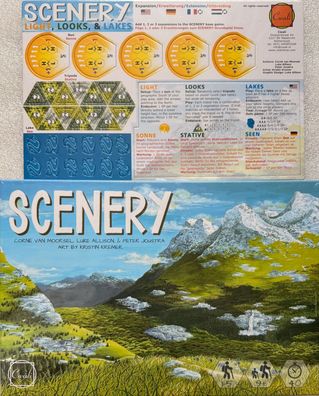 Scenery & Erweiterung Cwali Familienspiel Brettspiel Legespiel Kennerspiel