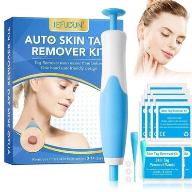 Warzenentferner Kit Warzenmittel Warze Papillome Skin Tag Remover Hornhaut 2in1