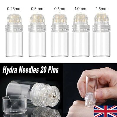 Hydra Roller Microneedling 0,25-1mm 20 Nadeln Anti-Aging Haut Straffung Derma