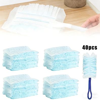 40 Stück Ersatztücher Für Swiffer Staubmagnet Nachfüller Staubtuch Microfaser