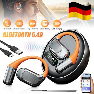 139 Sprachen AI Übersetzer Ohrhörer Echtzeit Übersetzer Kopfhörer Smart Voice