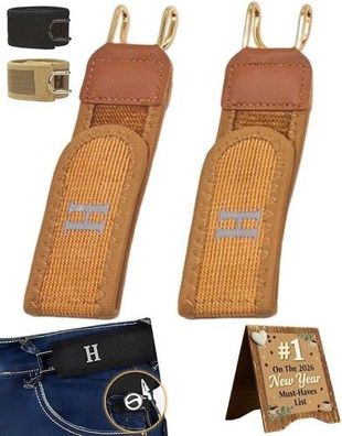 Schnallenloser Gürtel Haken, taktischer Metallhaken elastischer Gürtel bequem