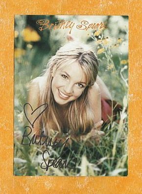 Britney Spears (US-amerikanische Popsängerin ) - Originalautogrammkarte
